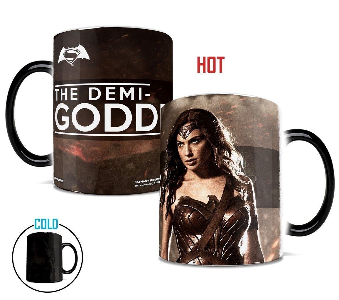 Morphing Mugs Batman vs Superman (Amazon Princess) Wonder Woman "The Demi-Goddess" Heat-Sensitive Mug