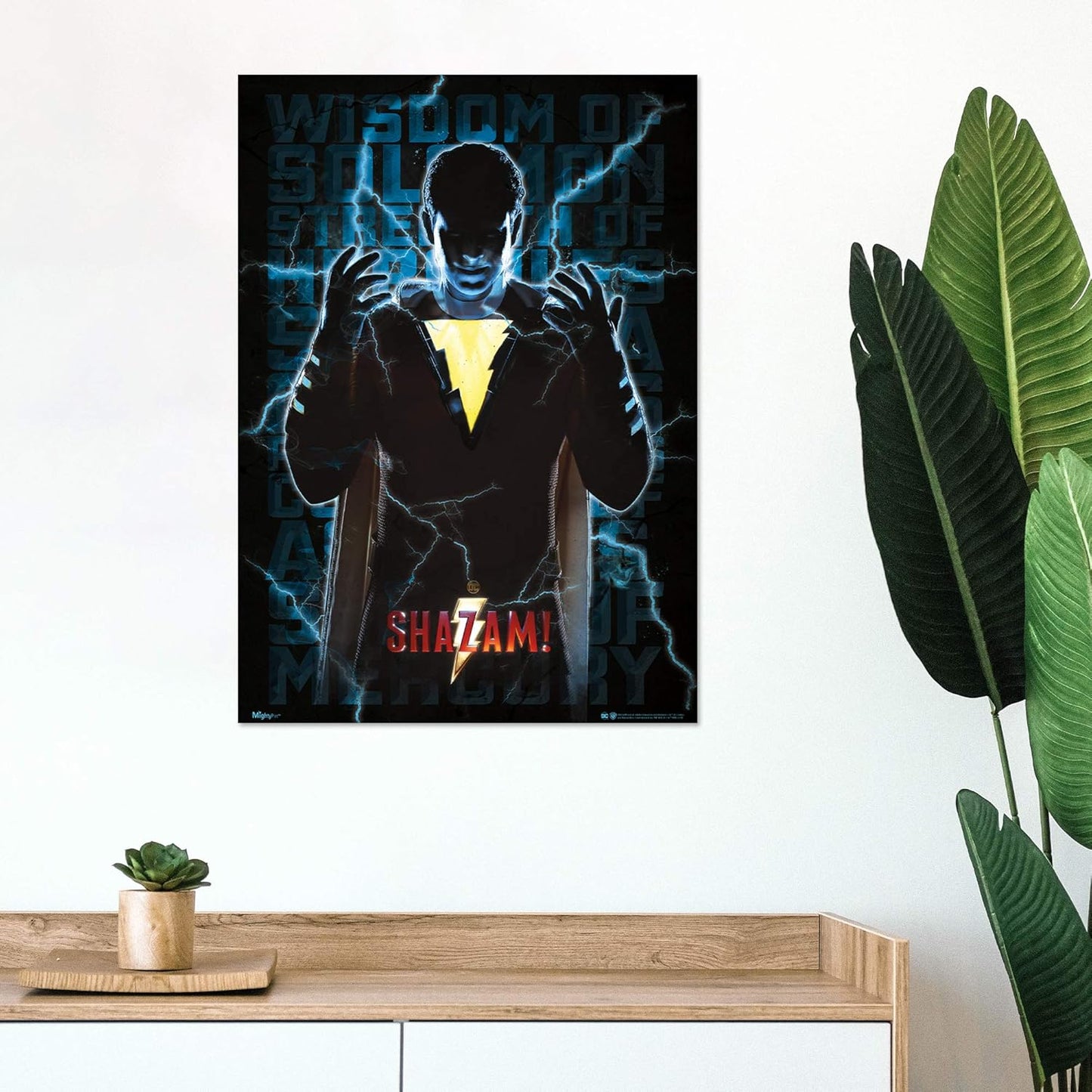 Trend Setters DC Comics Shazam "Blue Electric" MightyPrint Wall Art