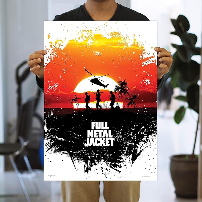 MightyPrint Full Metal Jacket - Sunset Chopper Wall Art