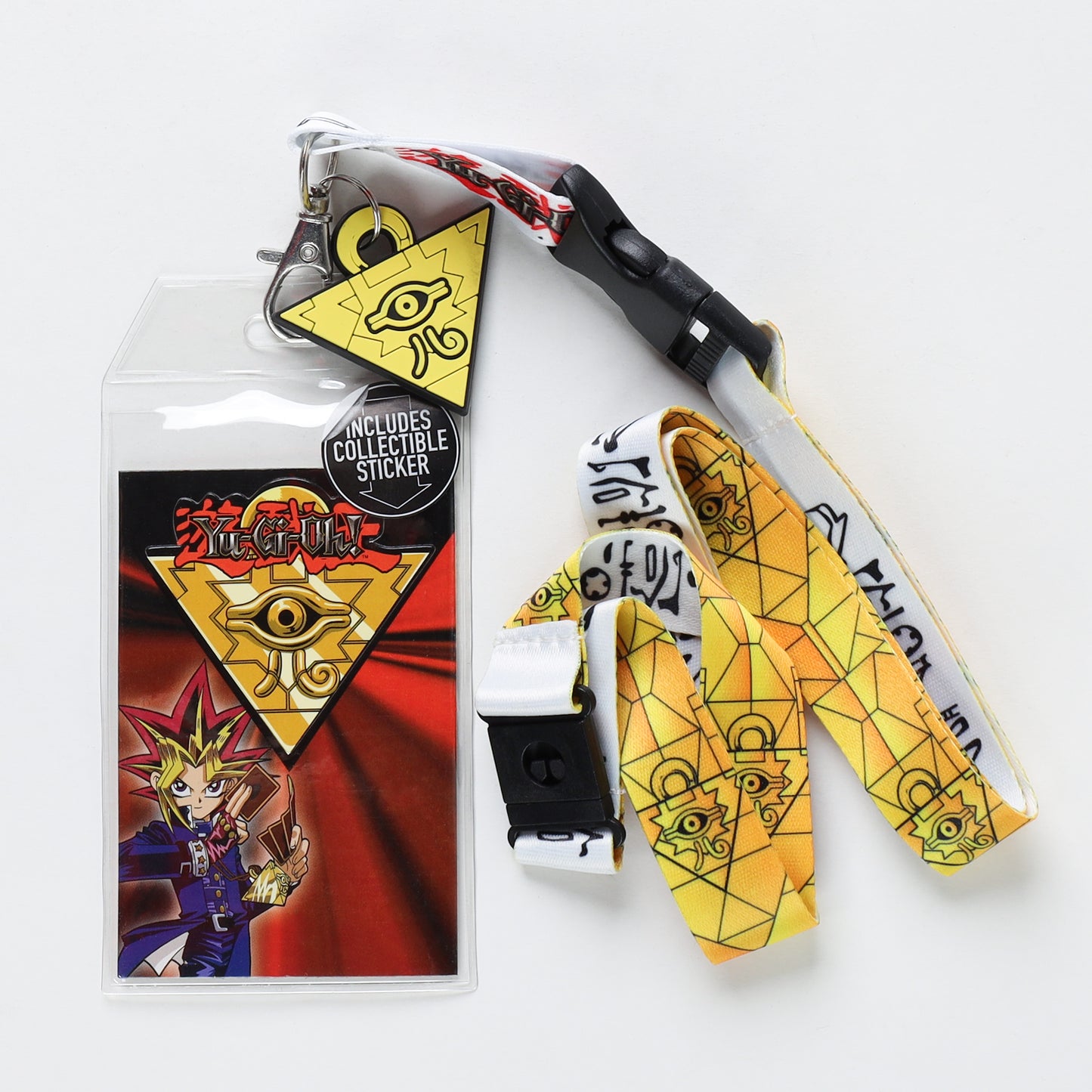 Bioworld Yu-Gi-Oh Millennium Puzzle Lanyard with Collectible Sticker