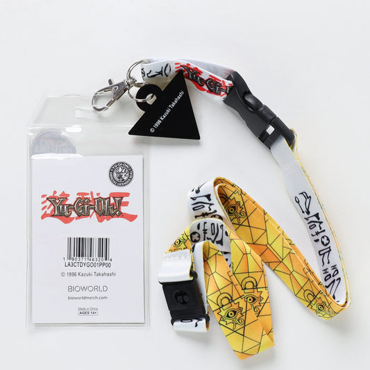 Bioworld Yu-Gi-Oh Millennium Puzzle Lanyard with Collectible Sticker