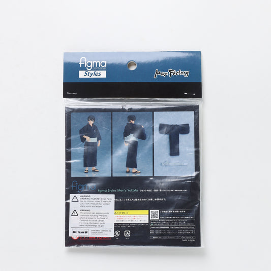 Japanese figma Styles men's yukata can be paired with a plain kimono yukata