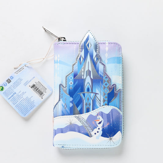 Loungefly Disney Princess Castle Series Frozen Zip Around Wallet