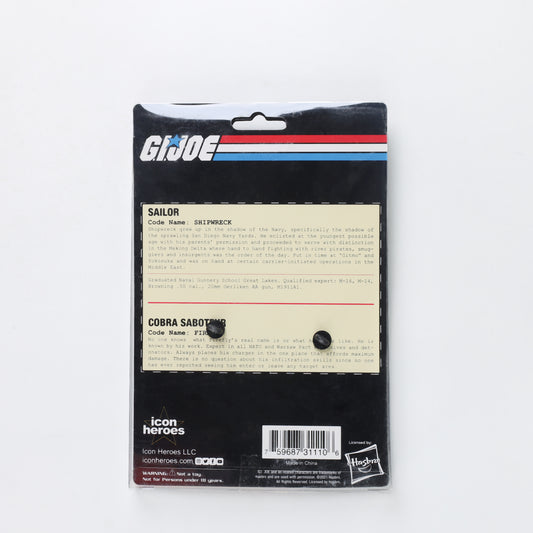 Icon Heroes G.I. Joe - Shipwreck x Firefly Retro Pin Set