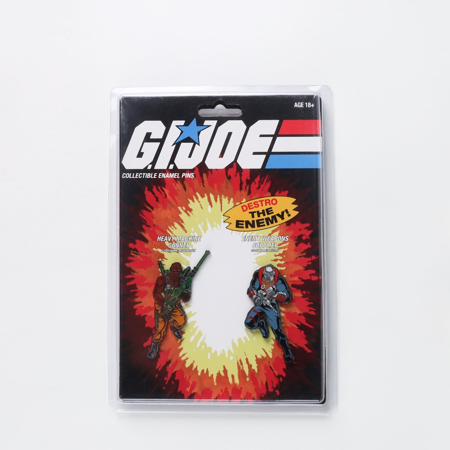 Icon Heroes G.I. Joe - Roadblock & Destro Retro Pin
