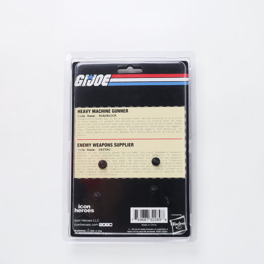 Icon Heroes G.I. Joe - Roadblock & Destro Retro Pin