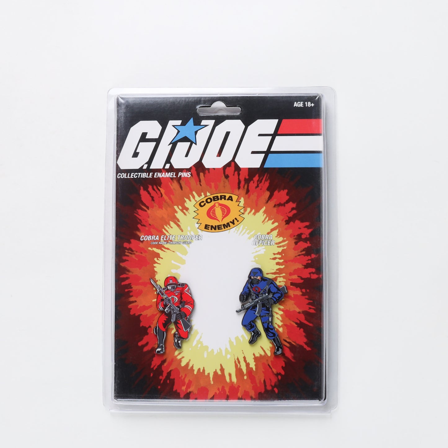Icon Heroes G.I. Joe - Crimson Guard x Cobra Officer Retro Pin Set
