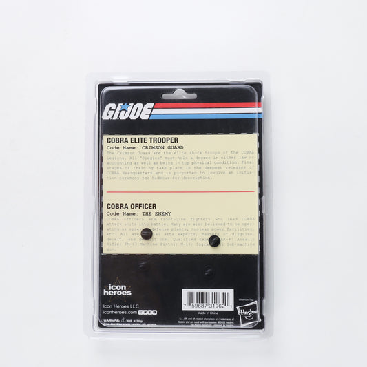 Icon Heroes G.I. Joe - Crimson Guard x Cobra Officer Retro Pin Set