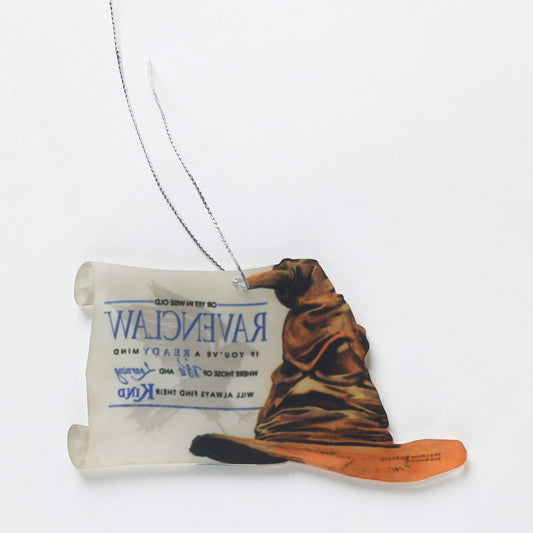Harry Potter Sorting Hat - Ravenclaw - Shaped Acrylic Hanging Print Accessory with Hogwarts House Quote