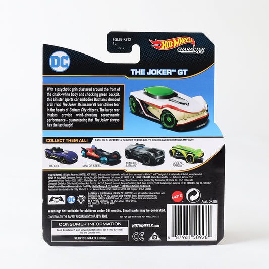 DC Comics Batman The Joker GT Character Cars Hot Wheels (2016) Die-Cast Toy Car