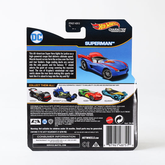Hot Wheels Character cars Superman diecast