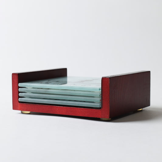 Trend Setters Friends "Quotes" StarFire Prints Glass Coaster Set