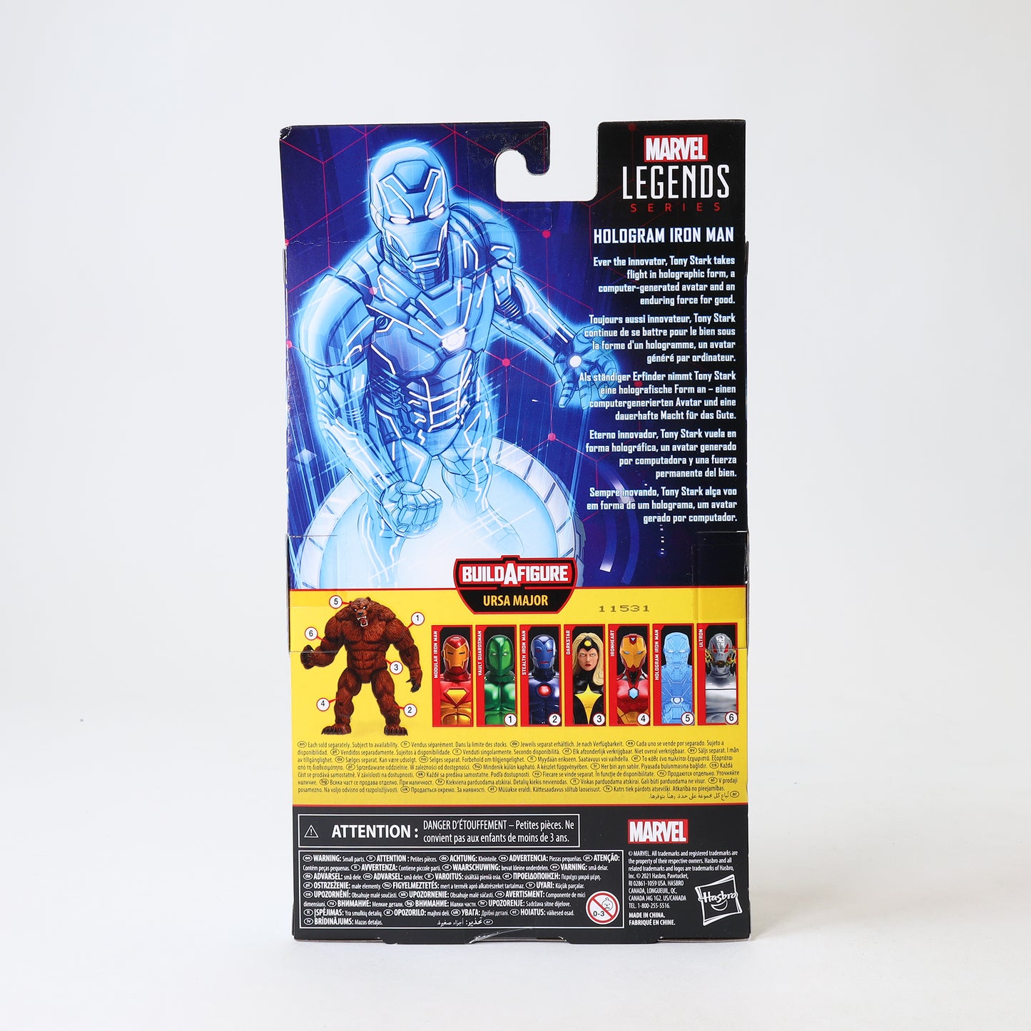 Marvel: Legends Series Hologram Iron Man Kids Toy Action Figure