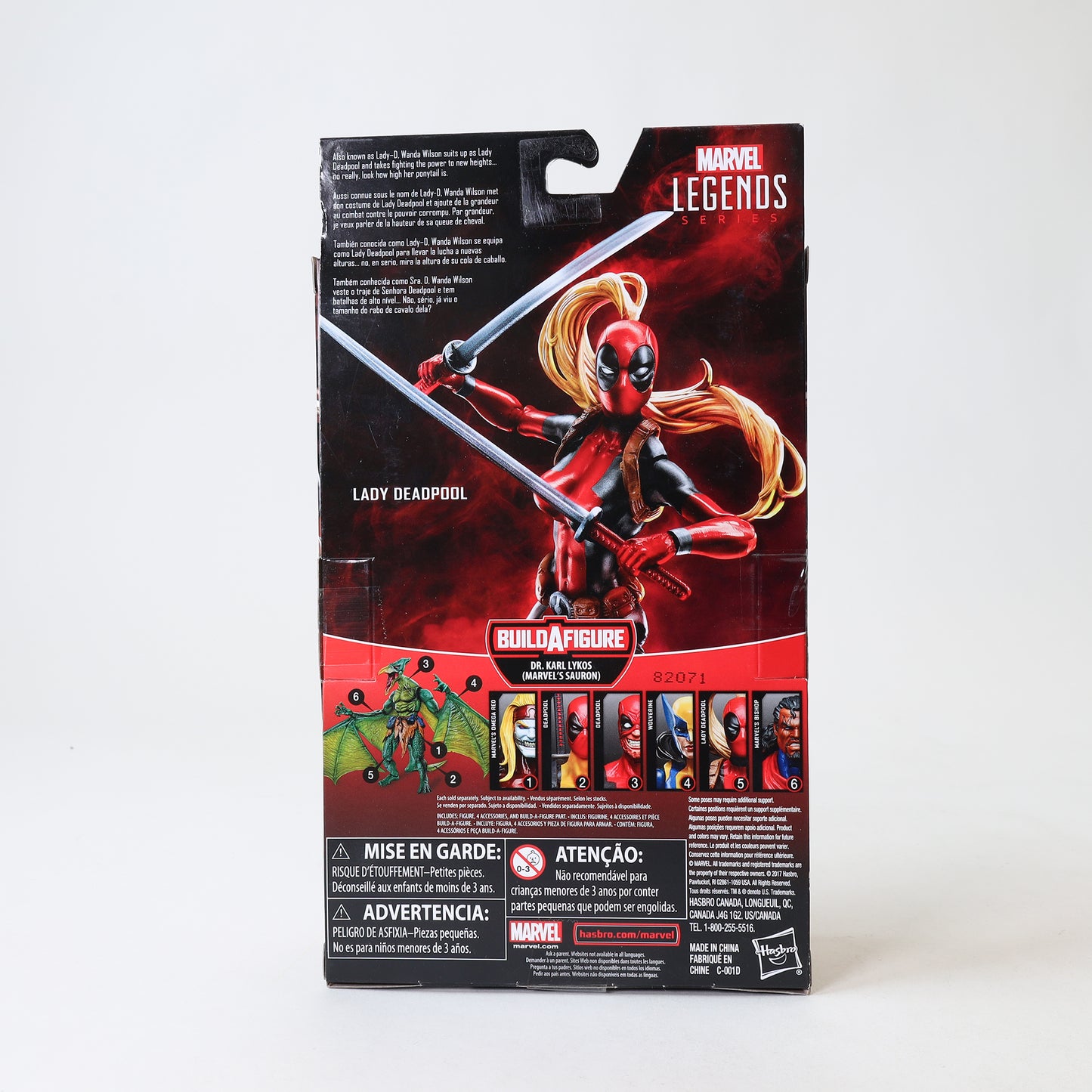 Hasbro Marvel Legends Series BAF Dr. Karl Lykos Deadpool LADY DEADPOOL