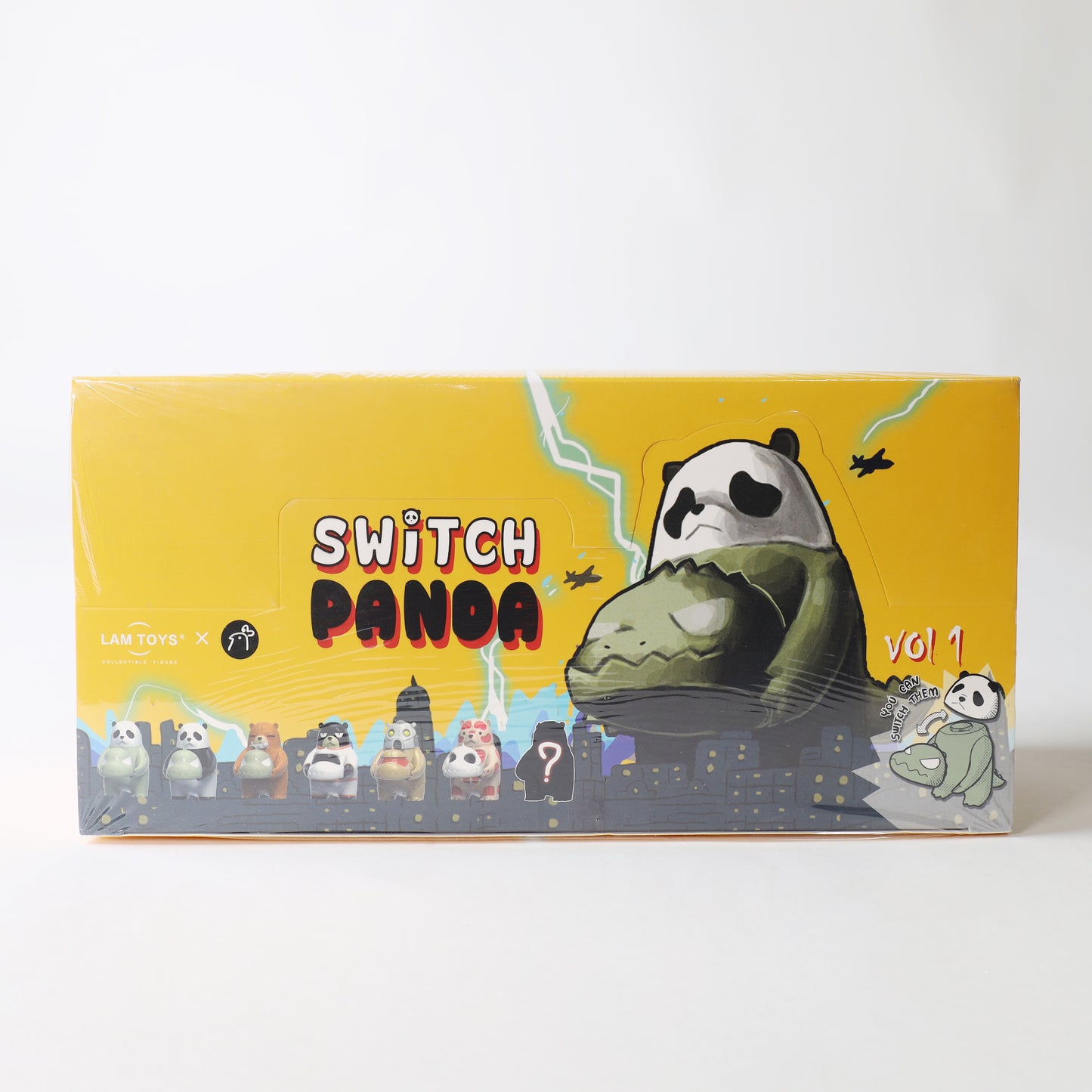 Lam Toys x Kai3 Studio - Switch Panda Vol. 1 Blind Box Display - 6 Figures
