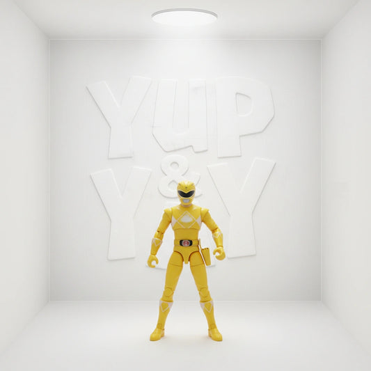 Bandai Power Rangers Ninja Steel Mega Morph Yellow Ranger with Cycle