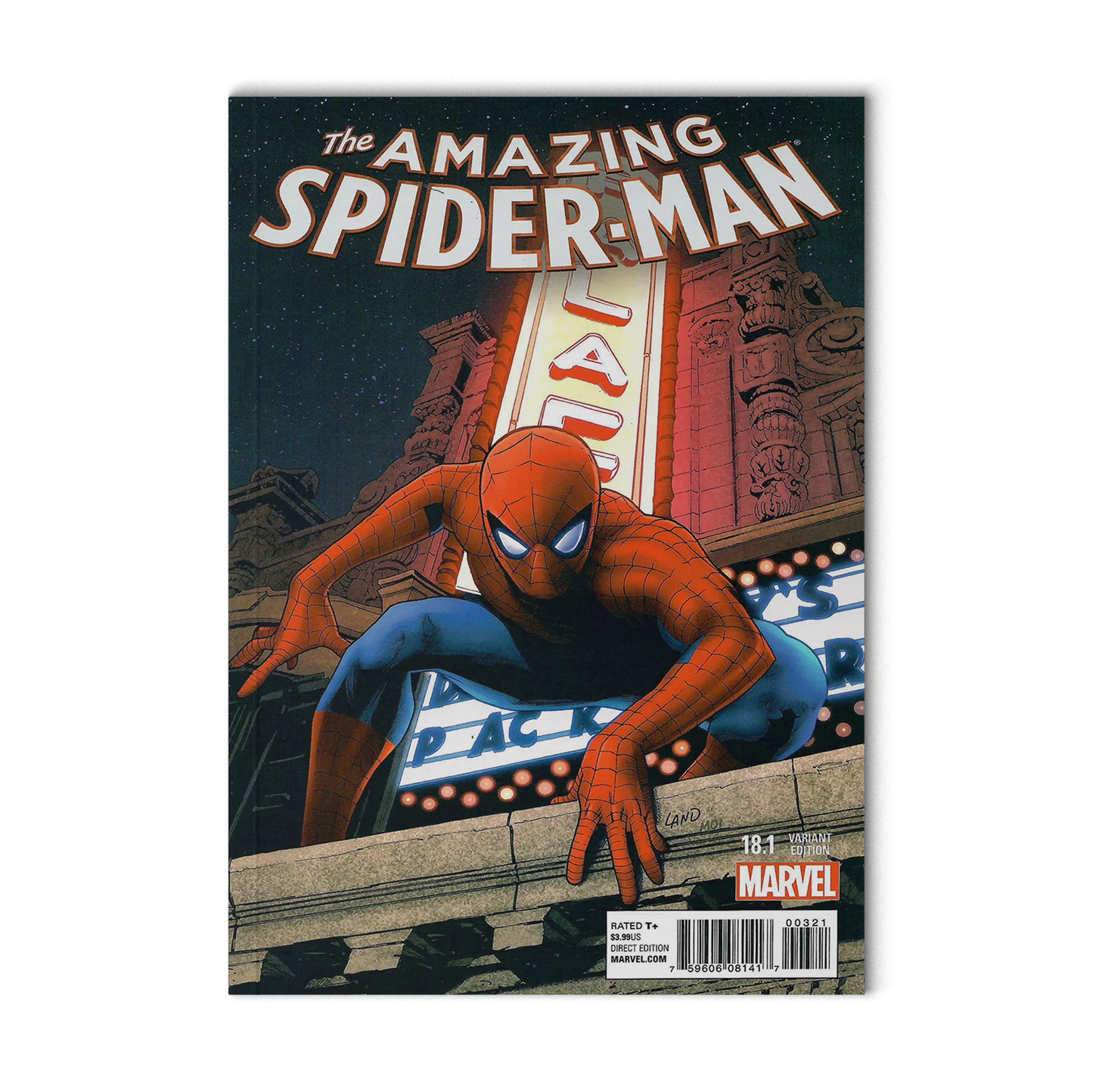 Marvel Amazing Spider-Man Issue 18.1 (2015, Greg Land Cover Variant)