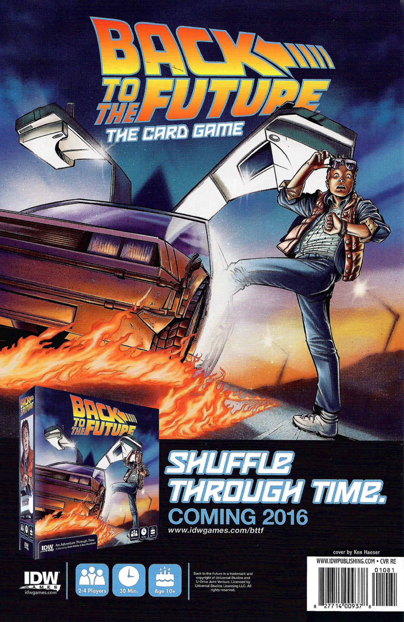 Back to the Future #1 IDW CVR RE - Signed by Ken Haeser