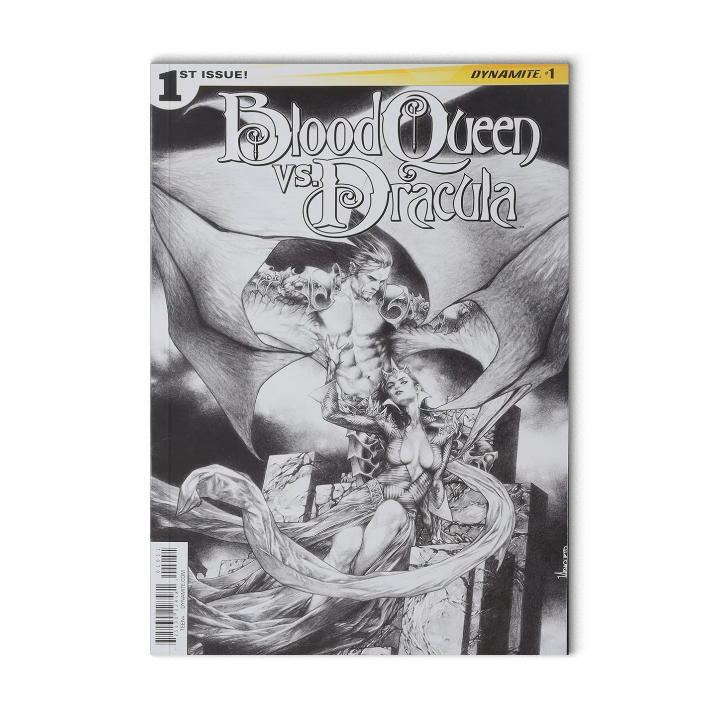 BLOOD QUEEN vs DRACULA #1 Dynamite Comics 2015 RARE Sketch VARIANT