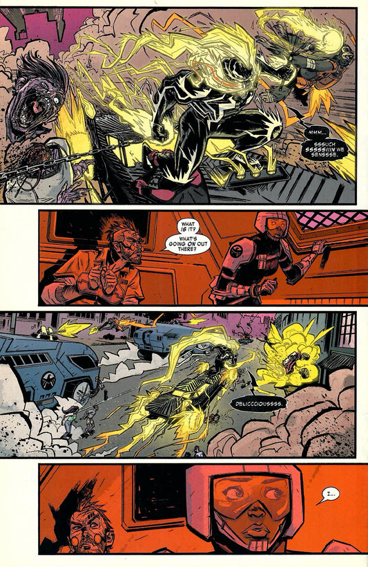 Edge of Venomverse #3 - Venomized Ghost Rider FA - Ghost Rider with Symbiote