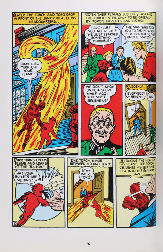 Vintage Comic Book Golden Age Human Torch Marvel Masterworks Carl Burgos