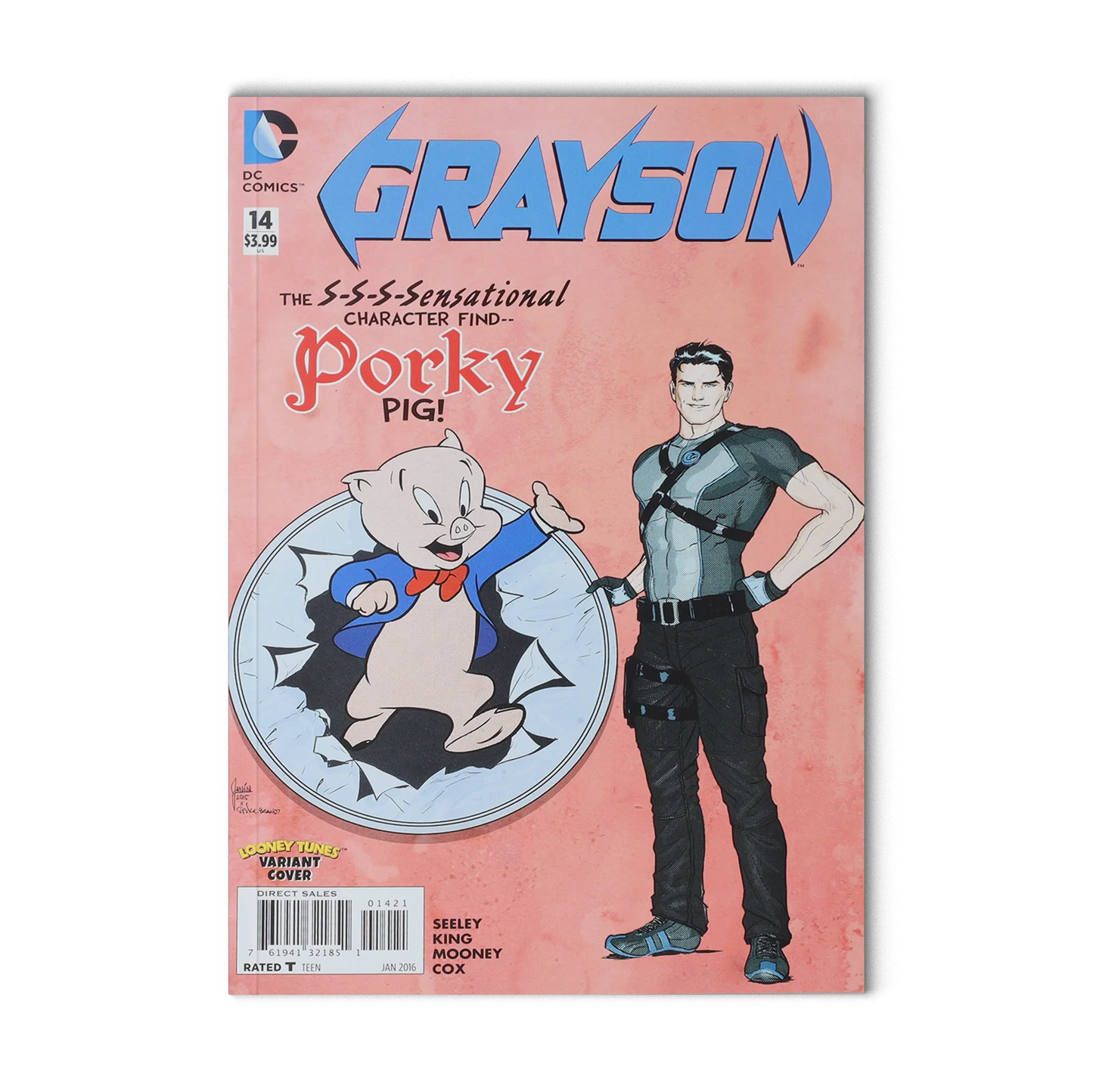 DC Comics Grayson #14 (2015 Porky Pig Looney Tunes Variant)