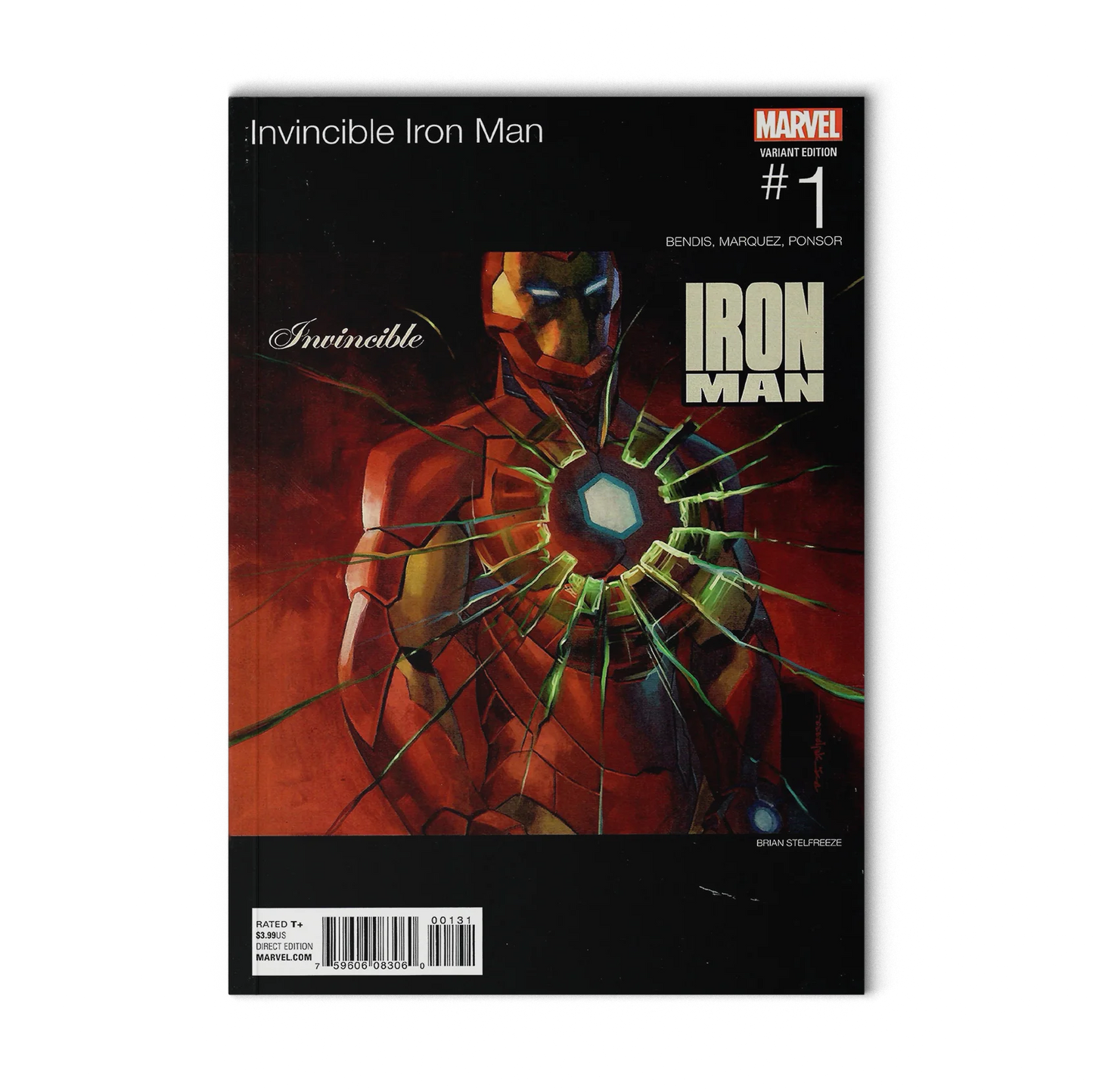 Invincible Iron Man #1 Brian Stelfreeze Hip-Hop (Marvel Comics December 2015)