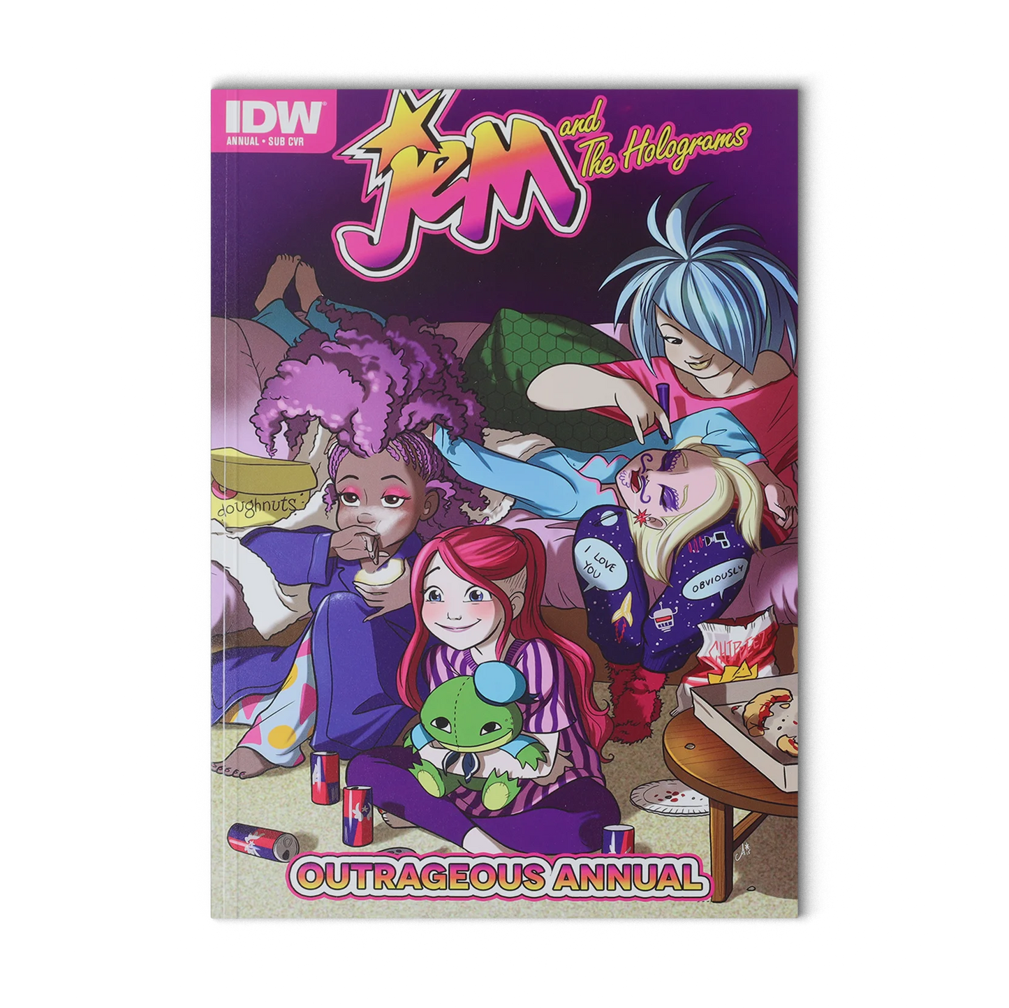 Jem and the Holograms Outrageous Annual 1SUB VF 2015 Stock Image