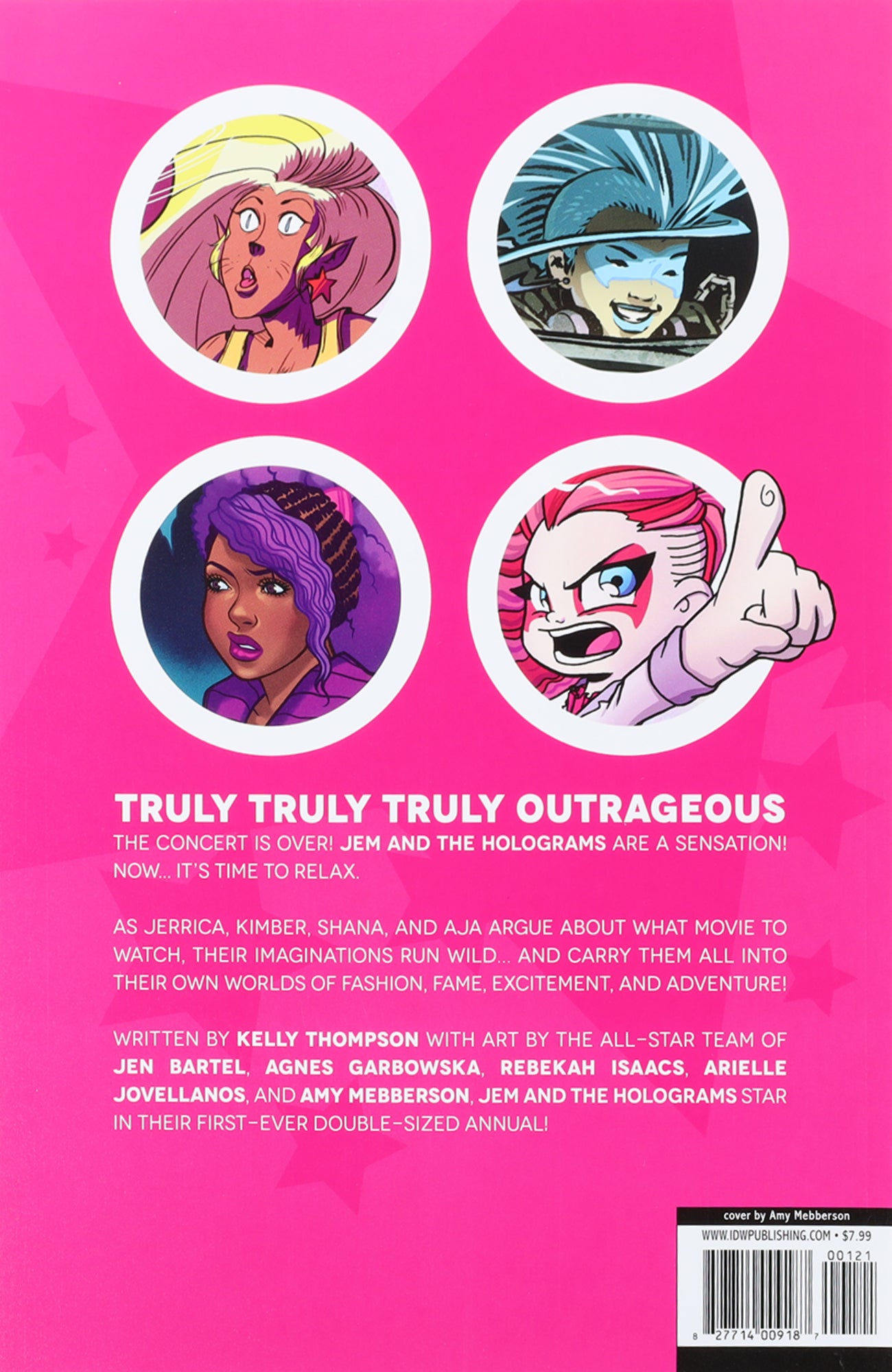 Jem and the Holograms Outrageous Annual 1SUB VF 2015 Stock Image