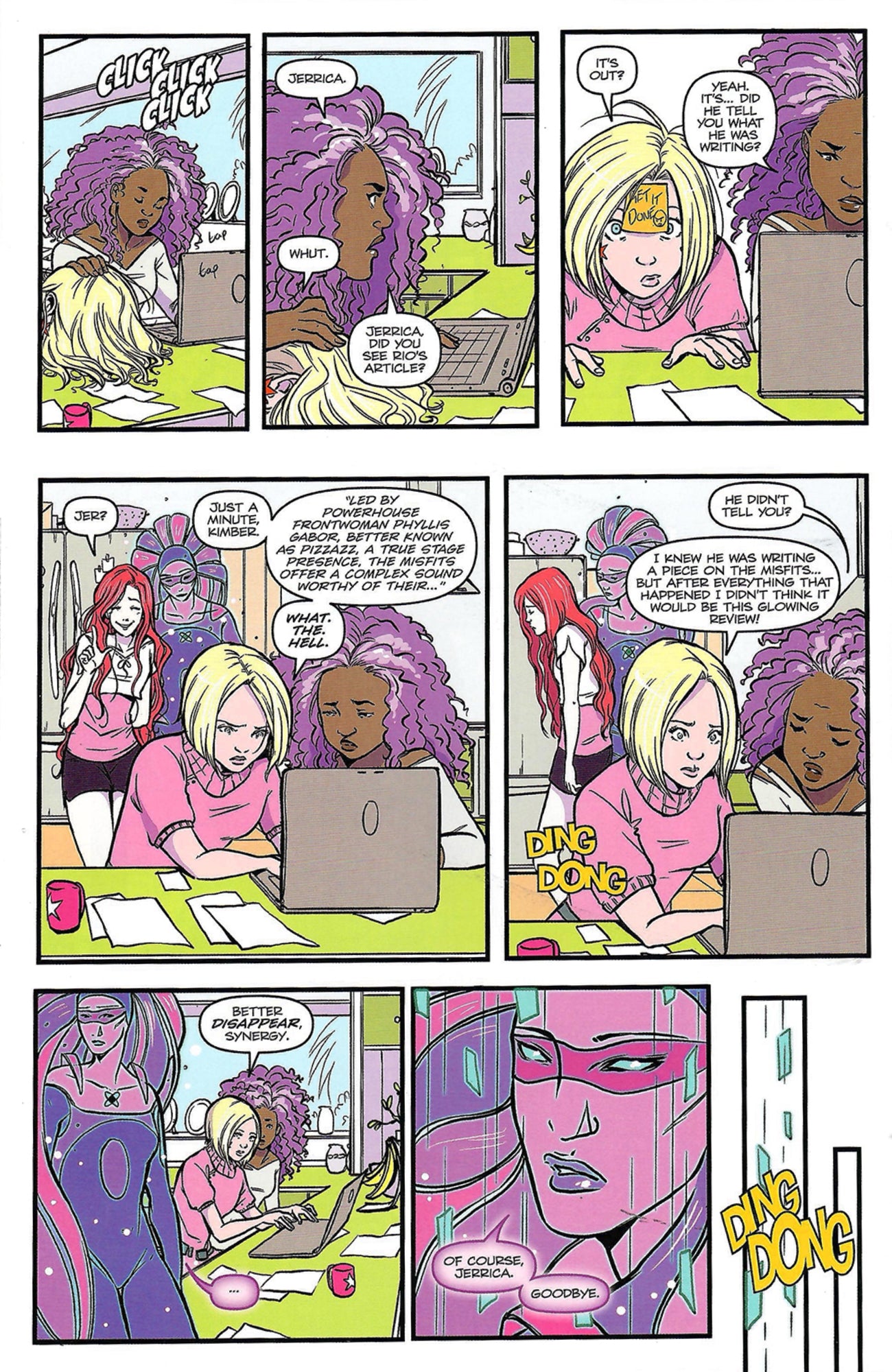 Jem and the Holograms #7 Cover A-Emma Vieceli (IDW Publishing September 2015)