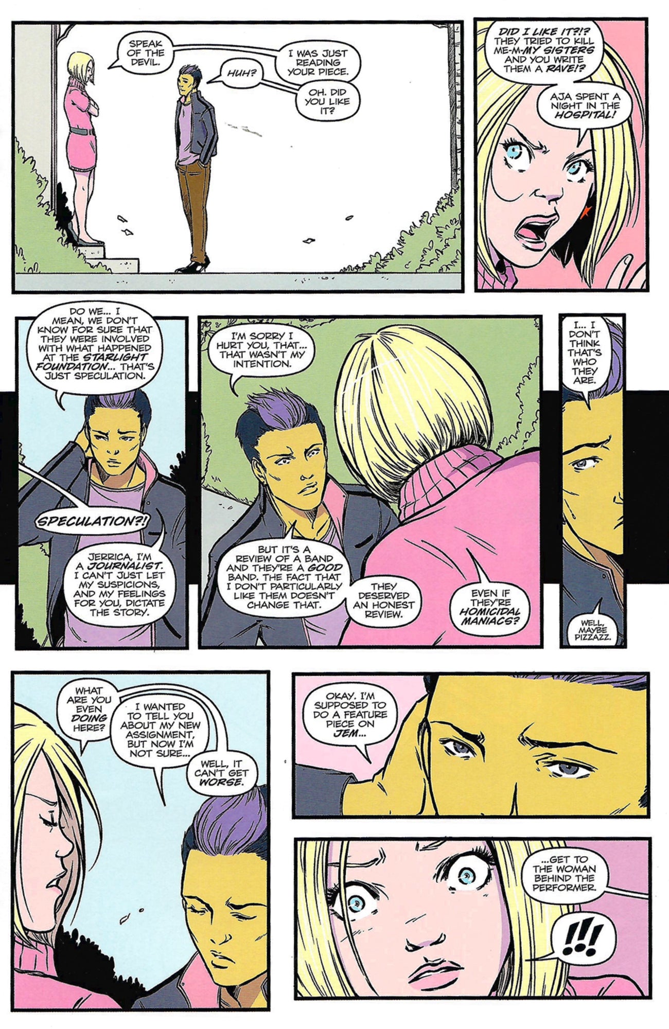 Jem and the Holograms #7 Cover A-Emma Vieceli (IDW Publishing September 2015)