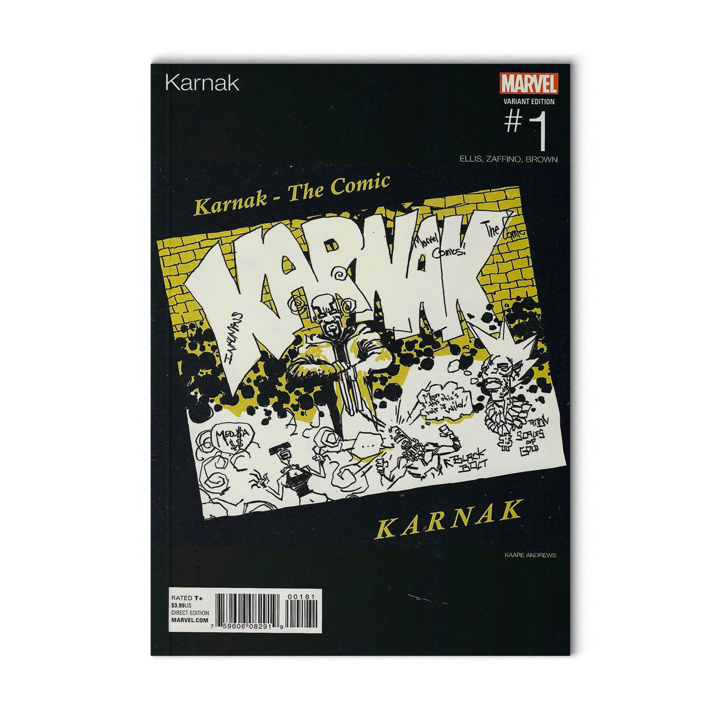 Karnak #1 Kaare Andrews 'hip-Hop' (Marvel Comics December 2015)