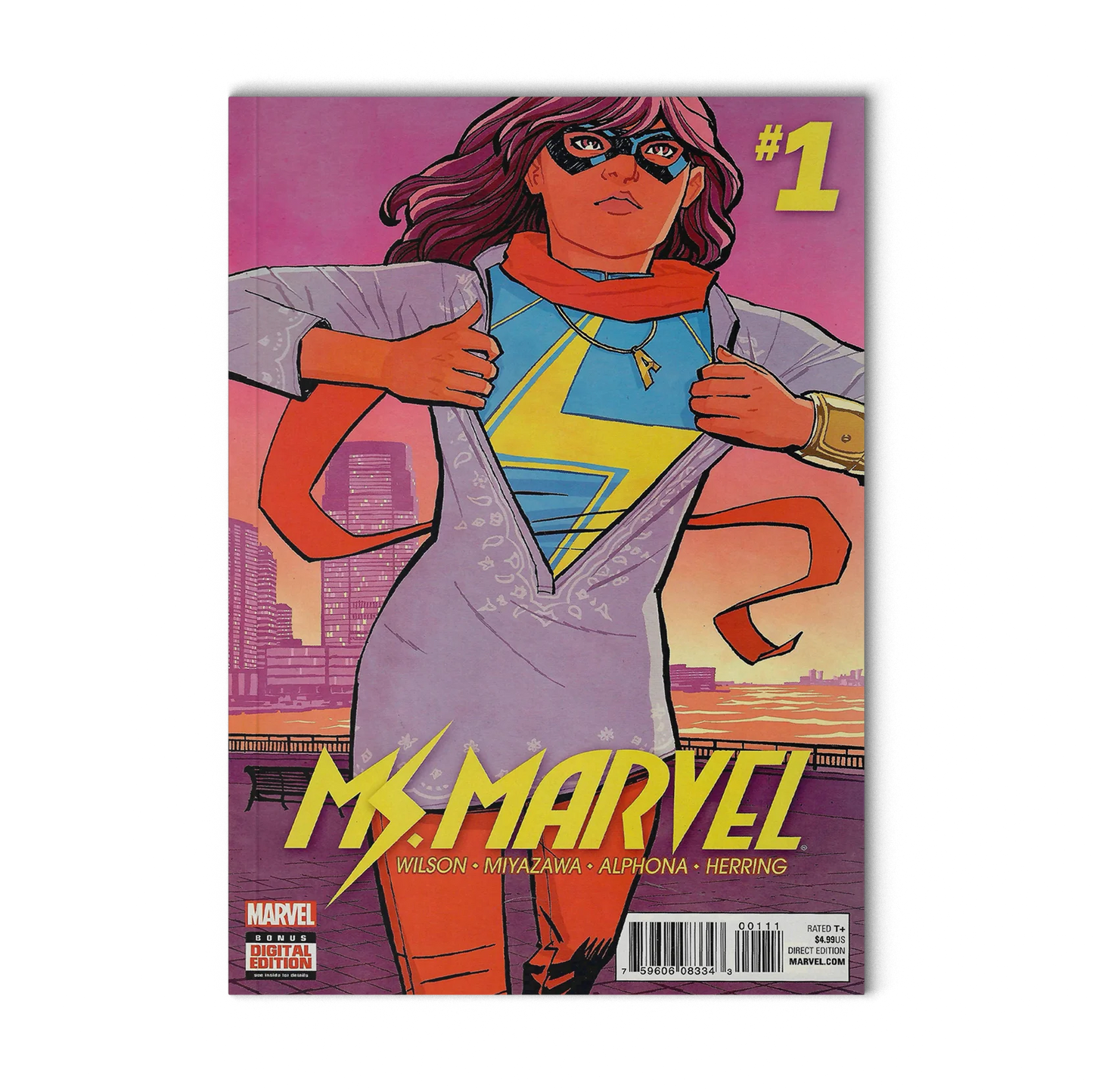 Ms. Marvel #1 Vf (Jan 2016, Marvel) Kamala Khan, Miyazawa, Alphona, Herring - Digital Edition