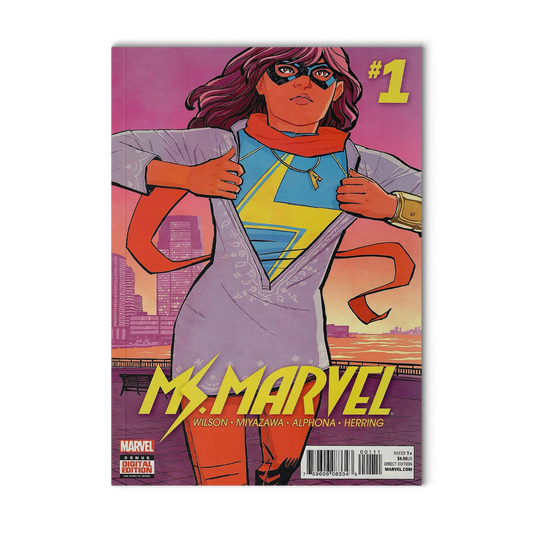 Ms. Marvel #1 Vf (Jan 2016, Marvel) Kamala Khan, Miyazawa, Alphona, Herring - Digital Edition
