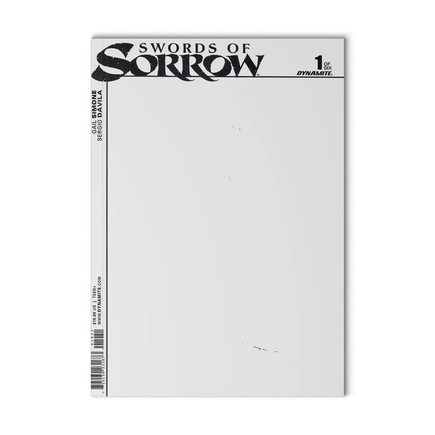 Swords of Sorrow #1 Cover E Blank Sketch NM 2015 Dynamite - Vault 35