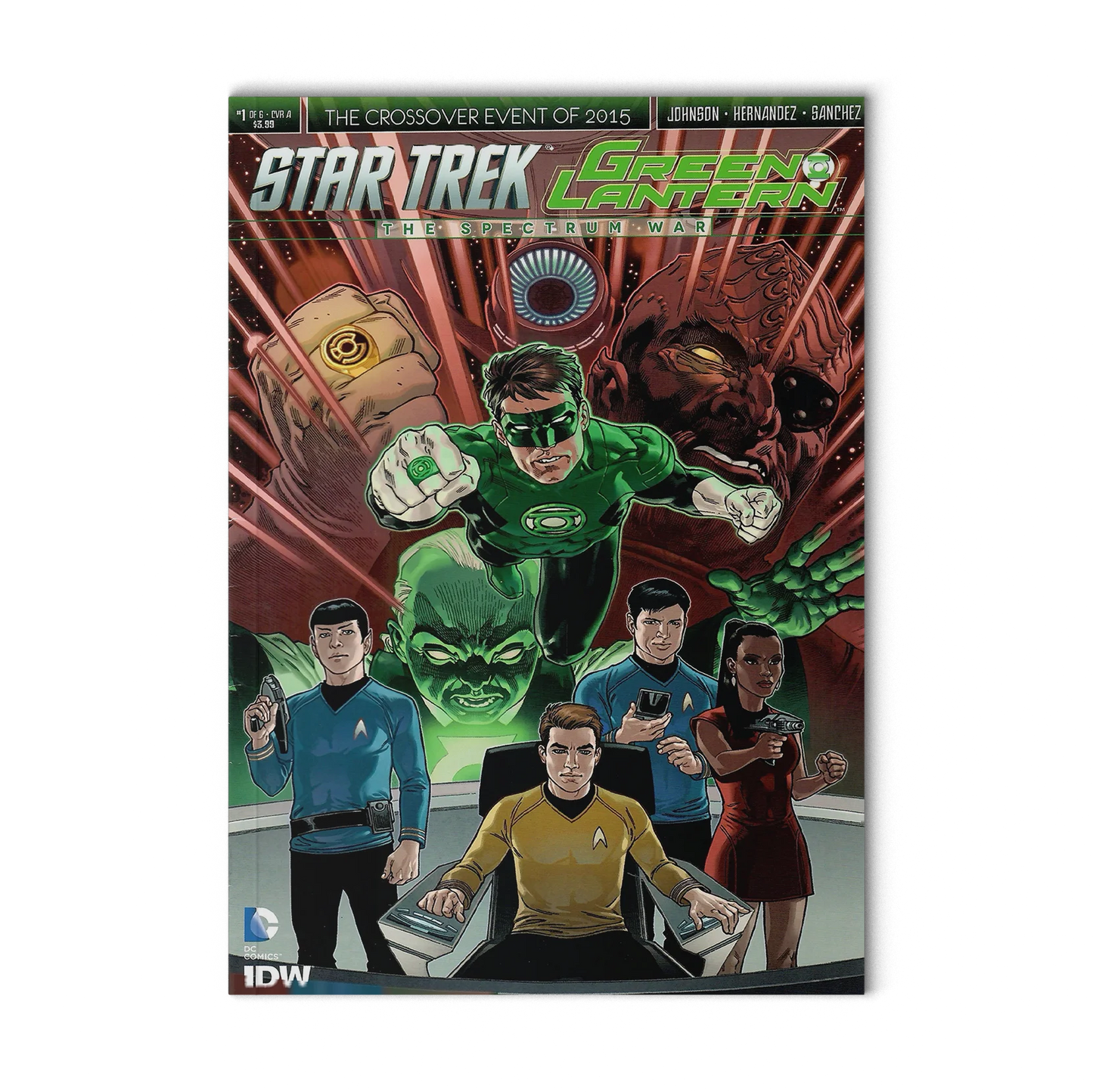 Star Trek / Green Lantern #1 Cover A-Gabriel Rodriguez (IDW July 2015)
