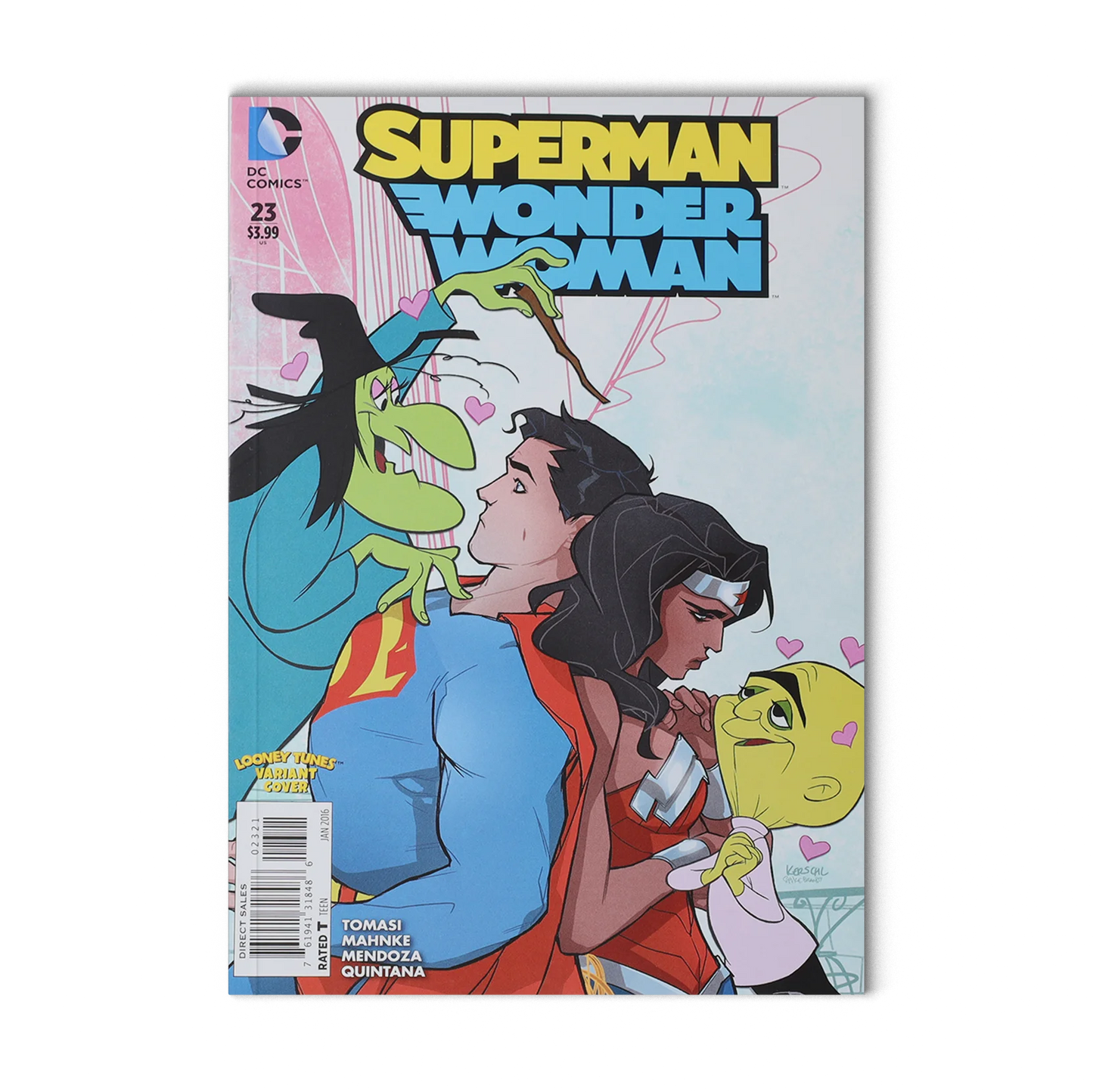 DC Comics Superman/Wonder Woman #23 (2015 Witch Hazel Looney Tunes Variant)