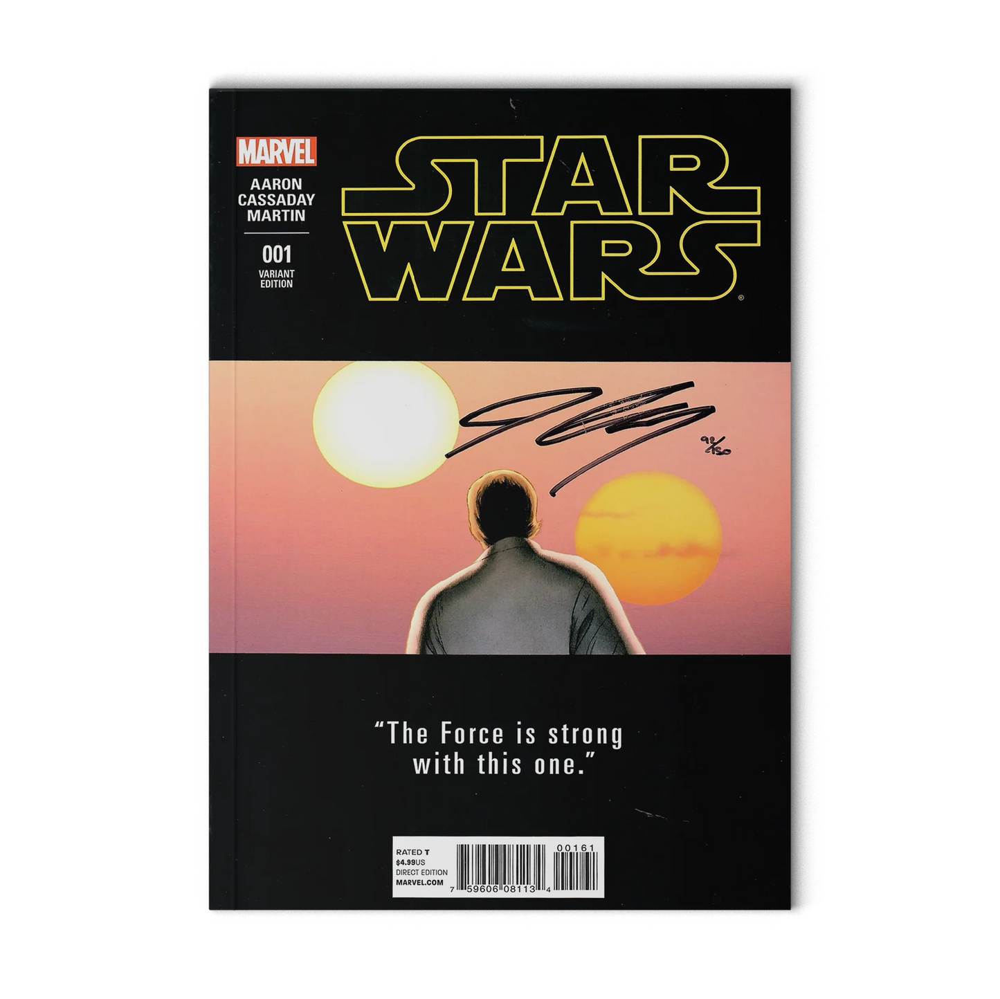 Star Wars 001 Variant Edition Aaron Cassiday Martin The Force Is Strong W This one - Signed