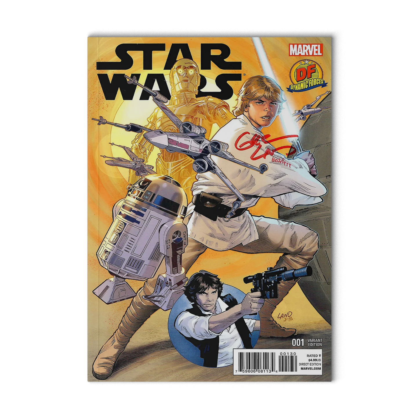 STAR WARS #1 Dynamic Forces Exclusive Cover (Signed by Greg Land)