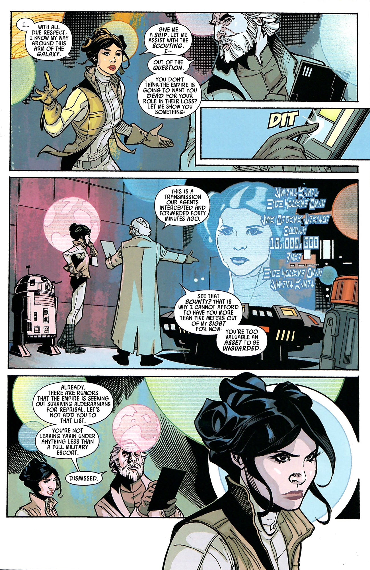 Star Wars Princess Leia #001 (Signed in Silver by Justin Ponsor)