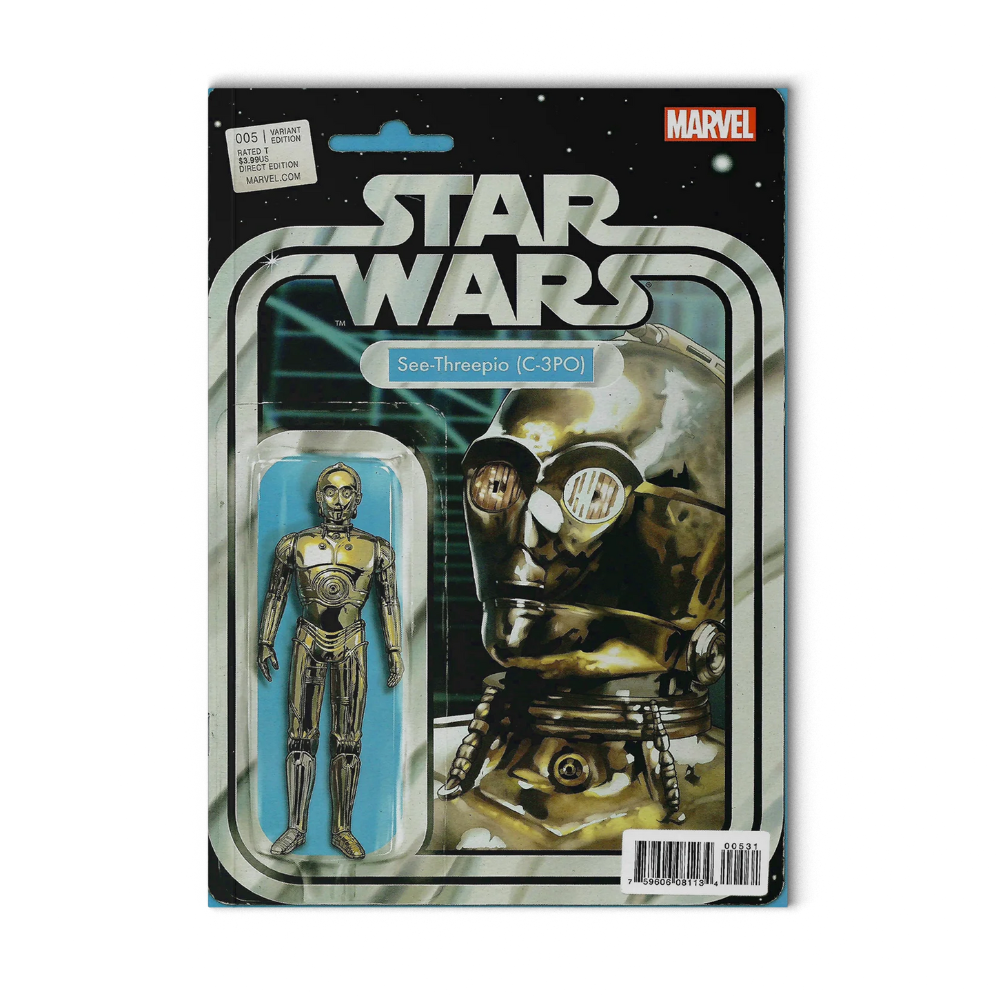 Star Wars 5 Action Figure Variant See-Threepio (C-3PO) 2015 Marvel