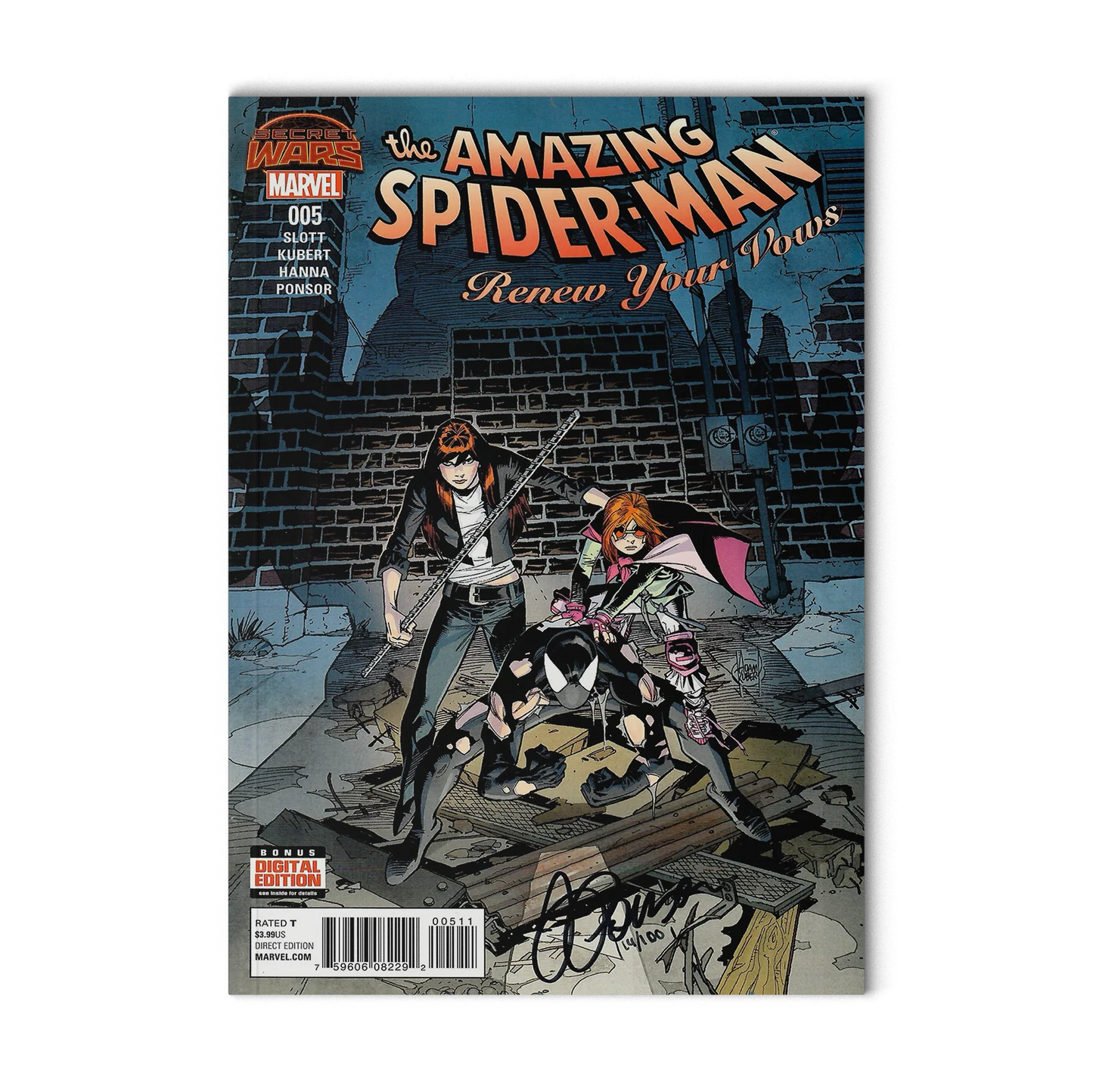The Amazing Spider-Man Renew Your Vows #005 2015 Marvel Comics (Signed by Justin Ponsor)