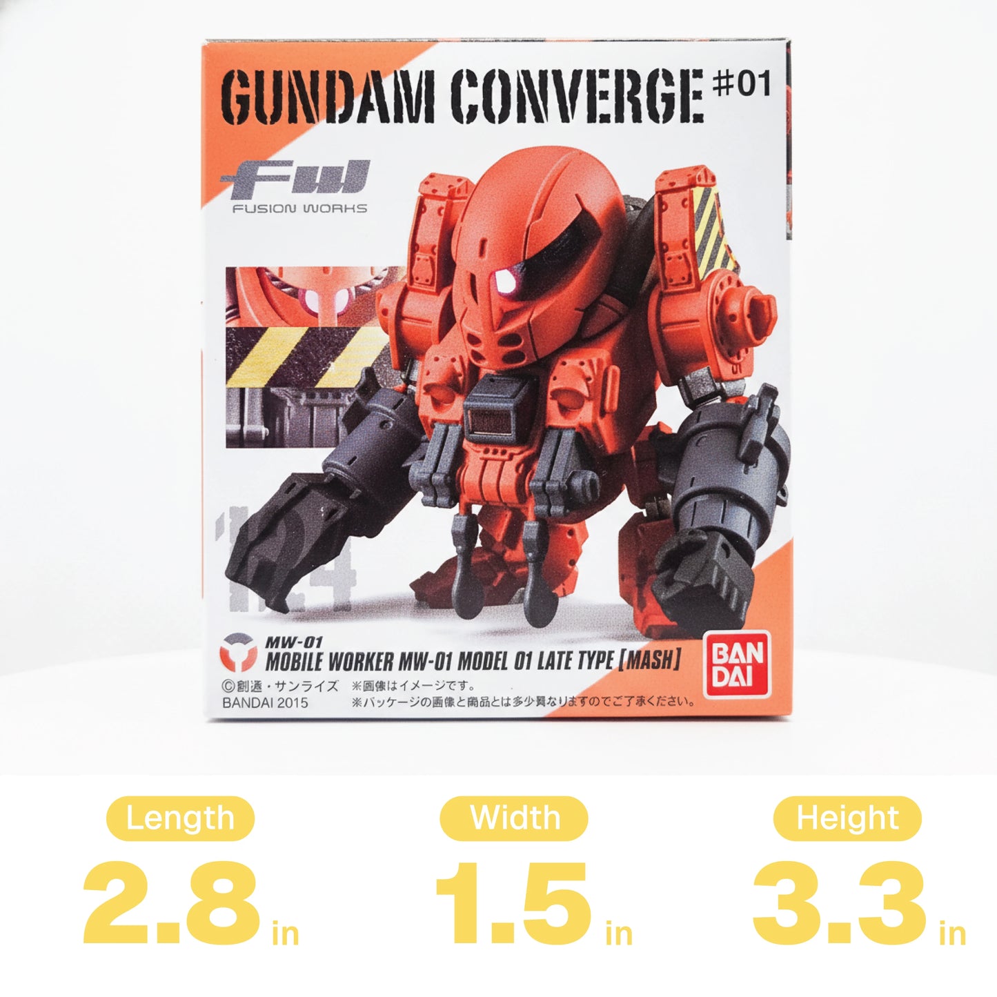 Bandai FW Gundam Converge #124 - MW-01 Late Type Mash Action Figure