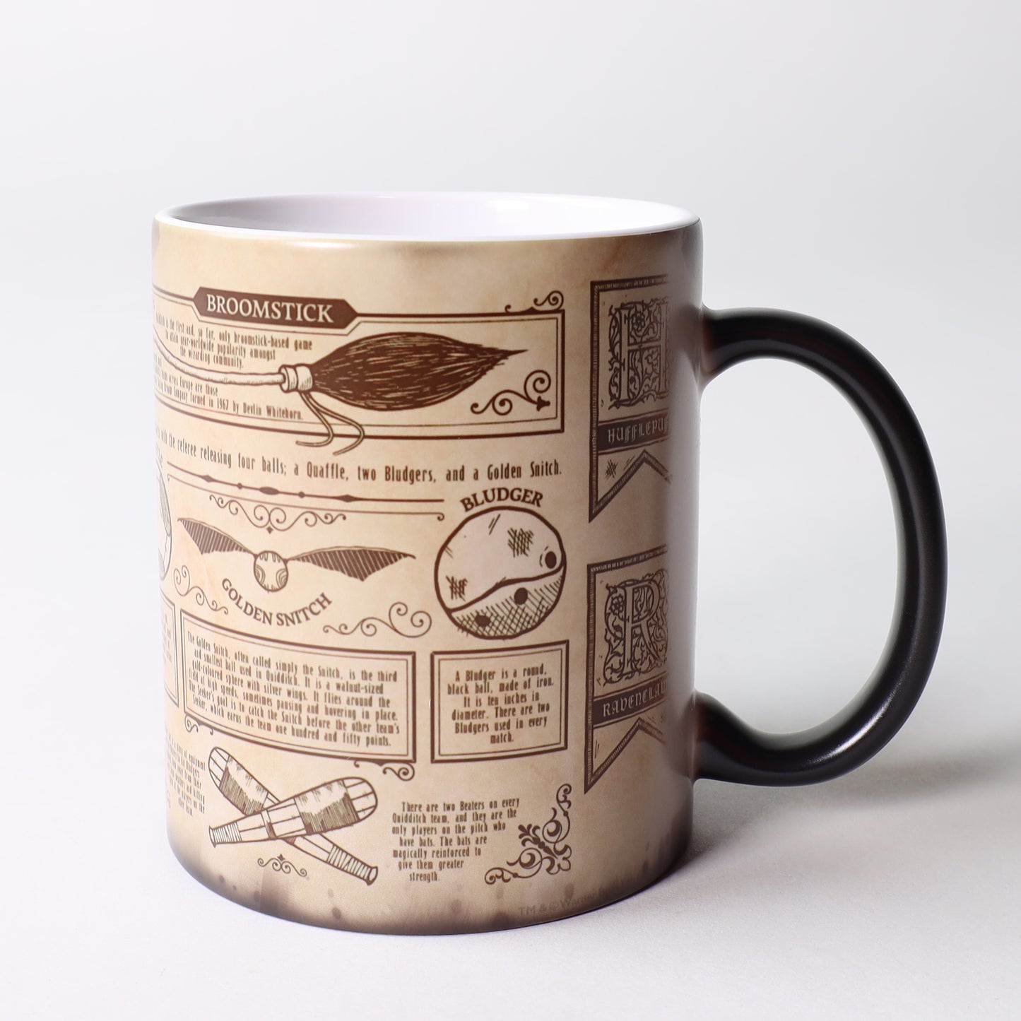 Morphing Mugs Harry Potter Quidditch Rules Heat Reveal Ceramic Coffee Mug - 11 Ounces
