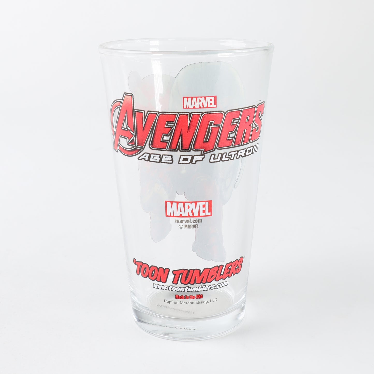 Toon Tumblers Marvel Age of Ultron Iron Man (Hulkbuster) 16oz Pint Glass