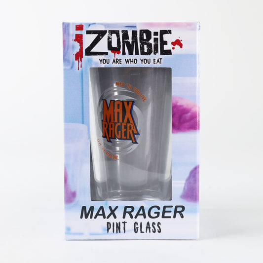 Diamond Select iZombie Max Rager Max 'til You Live 'til You Die 16oz Pint Glass