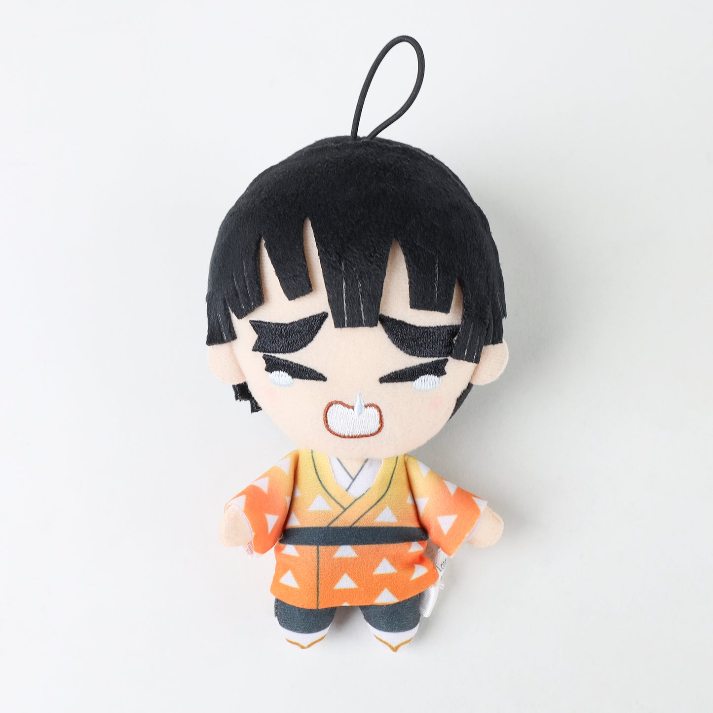 Demon Slayer Black Hair Zenitsu Plush 5" Kimetsu No Yaiba Crying Mascot