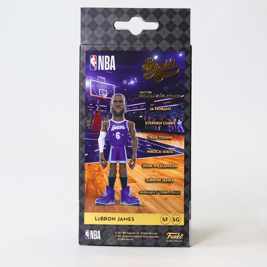 Funko Gold: NBA L.A. Lakers - Lebron James (Chase Edition with Purple Uniform)