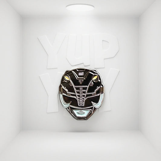 Icon Heroes MMPR - Black Ranger Retro Pin