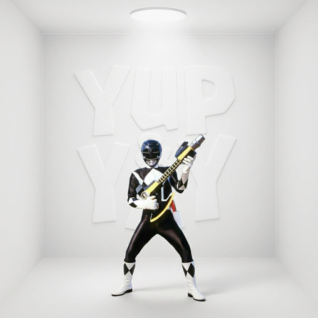 Icon Heroes MMPR - Black Ranger Retro Pin